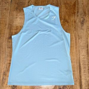 Gymshark Men's Light Blue Tank Top